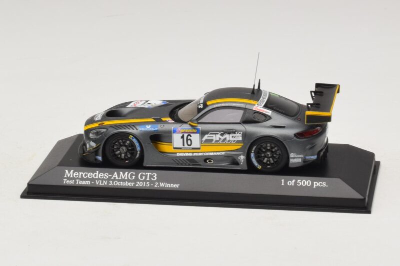 Mercedes AMG GT3 Test Team #16 VLN Winner 3 October 2015 Minichamps 1:43 Mercedes AMG GT3 Test Team #16 VLN Winner 3 October 2015 Minichamps 1:43 437163016 Metall