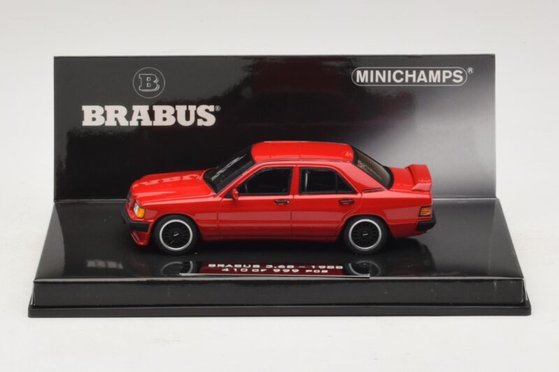 Mercedes Brabus 3.6S 190E W201 Punane Minichamps 1:43 Mercedes Brabus 3.6S 190E W201 Punane Minichamps 1:43 437032600 Metall