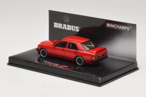 Mercedes Brabus 3.6S 190E W201 Punane Minichamps 1:43 437032600 Metall - pilt 3/5