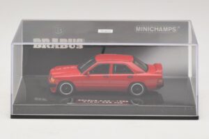 Mercedes Brabus 3.6S 190E W201 Punane Minichamps 1:43 437032600 Metall - pilt 4/5