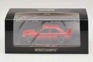 Mercedes Brabus 3.6S 190E W201 Punane Minichamps 1:43 437032600 Metall - pilt 5/5