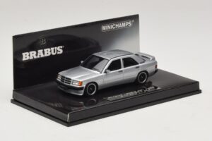 Mercedes Brabus 3.6S 190E W201 Hõbedane Minichamps 1:43 437032604 Metall - pilt 2/5