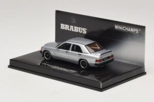 Mercedes Brabus 3.6S 190E W201 Hõbedane Minichamps 1:43 437032604 Metall - pilt 3/5