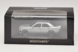 Mercedes Brabus 3.6S 190E W201 Hõbedane Minichamps 1:43 437032604 Metall - pilt 5/5