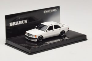 Mercedes Brabus 3.6S 190E W201 Valge Minichamps 1:43 437032602 Metall - pilt 2/5