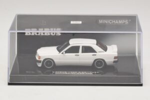 Mercedes Brabus 3.6S 190E W201 Valge Minichamps 1:43 437032602 Metall - pilt 4/5