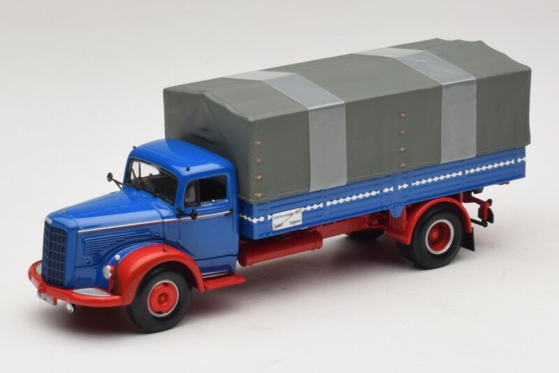 Mercedes L 315 Platvormiga Veoauto Sinine Punane Minichamps 1:43 Mercedes L 315 Platvormiga Veoauto Sinine Punane Minichamps 1:43 439034420 Metall