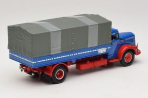 Mercedes L 315 Platvormiga Veoauto Sinine Punane Minichamps 1:43 439034420 Metall - pilt 2/6