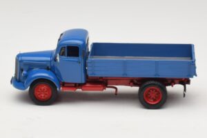 Mercedes L 3500 Kallurauto Sinine Punane Minichamps 1:43 439350004 Metall - pilt 3/6