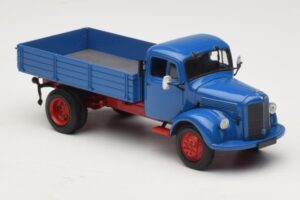 Mercedes L 3500 Kallurauto Sinine Punane Minichamps 1:43 439350004 Metall - pilt 4/6