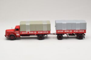 Mercedes L315 Pritschenzug Gustav Mauler Minichamps 1:43 499034720 Metall - pilt 3/6