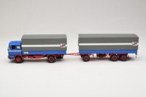 Mercedes LP1620 Pritschenzug Fern Schnell Gut Minichamps 1:43 499034820 Metall - pilt 3/6