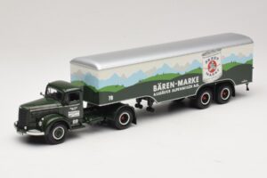 Mercedes LS315 Koffersattelzug Bärenmarke Minichamps 1:43 499034780 Metall
