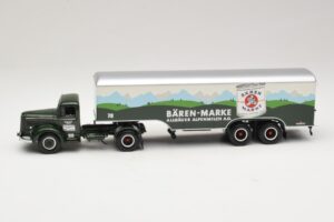 Mercedes LS315 Koffersattelzug Bärenmarke Minichamps 1:43 499034780 Metall - pilt 3/6