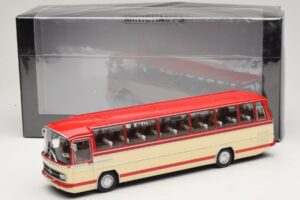 Mercedes O 302 Punane Kreem Minichamps 1:43 439035190 Metall - pilt 6/6