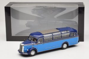 Mercedes O 3500 Buss Helesinine Tumesinine Minichamps 1:43 439360011 Metall - pilt 6/6