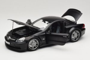 Mercedes SL65 AMG R230 Black Series Matt Black Minichamps 1:18 100038121 Metall - pilt 2/8