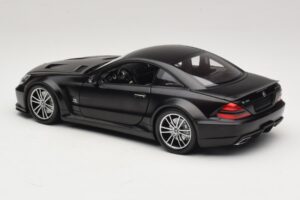 Mercedes SL65 AMG R230 Black Series Matt Black Minichamps 1:18 100038121 Metall - pilt 7/8