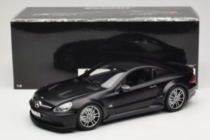 Mercedes SL65 AMG R230 Black Series Matt Black Minichamps 1:18 100038121 Metall - pilt 8/8