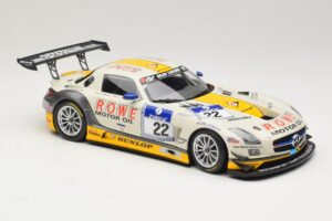Mercedes SLS AMG GT3 #22 Graf / Jager Rowe Racing 24 Hours of Nurburgring 2013 Minichamps 1:18 151133122 Metall - pilt 4/6