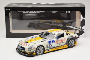 Mercedes SLS AMG GT3 #22 Graf / Jager Rowe Racing 24 Hours of Nurburgring 2013 Minichamps 1:18 151133122 Metall - pilt 6/6