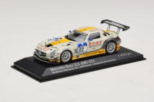 Mercedes SLS AMG GT3 #22 Rowe Racing Graf / Jager Nurburgring 24 Hours 2013 Minichamps 1:43 410133222 Metall - pilt 2/4