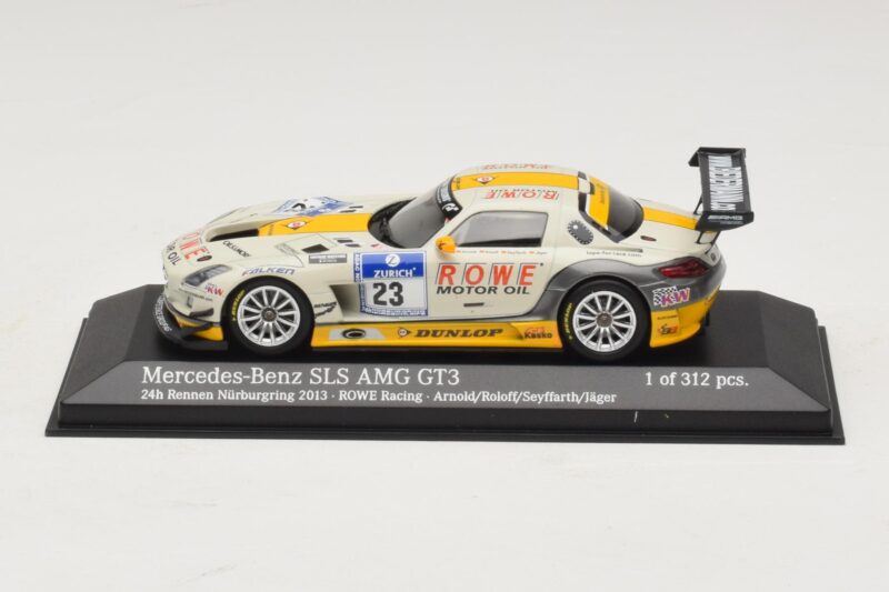 Mercedes SLS AMG GT3 #23 Rowe Racing Arnold / Roloff Nurburgring 24 Hours 2013 Minichamps 1:43 Mercedes SLS AMG GT3 #23 Rowe Racing Arnold / Roloff Nurburgring 24 Hours 2013 Minichamps 1:43 410133223 Metall