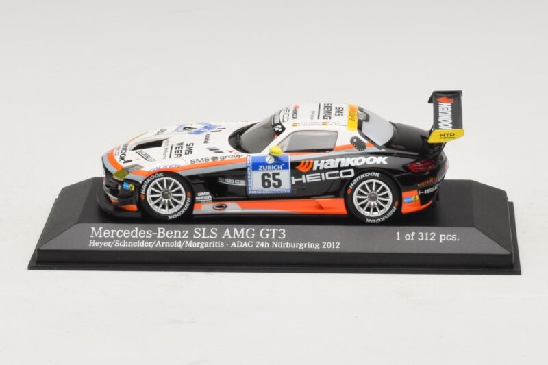 Mercedes SLS AMG GT3 #65 Hankook 24 Hours of Nurburgring 2012 Minichamps 1:43 Mercedes SLS AMG GT3 #65 Hankook 24 Hours of Nurburgring 2012 Minichamps 1:43 437123265 Metall