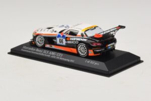 Mercedes SLS AMG GT3 #66 Hankook C. Frankenhout / Simonsen 24 Hours of Nurburgring 2012 Minichamps 1:43 437123266 Metall - pilt 3/4