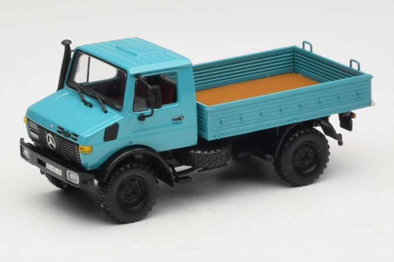 Mercedes Unimog 1300 L Platvormiga Veoauto Sinine Minichamps 1:43 439033020 Metall