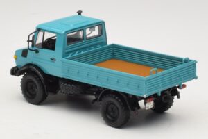 Mercedes Unimog 1300 L Platvormiga Veoauto Sinine Minichamps 1:43 439033020 Metall - pilt 5/6