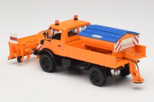 Mercedes Unimog 1300 L Lumesahk Oranž Minichamps 1:43 439033060 Metall - pilt 5/6
