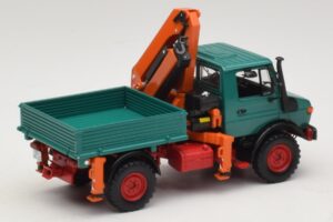 Mercedes Unimog 1300 L Kallur Laadimiskraanaga Minichamps 1:43 439033000 Metall - pilt 2/6