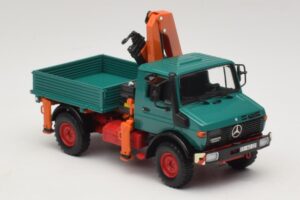 Mercedes Unimog 1300 L Kallur Laadimiskraanaga Minichamps 1:43 439033000 Metall - pilt 4/6