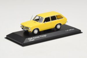 Opel Ascona A Voyage Kollane Minichamps 1:43 400045811 Metall - pilt 2/4