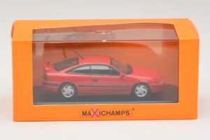 Opel Calibra Turbo 4x4 Punane Maxichamps 1:43 940045721 Metall - pilt 4/4