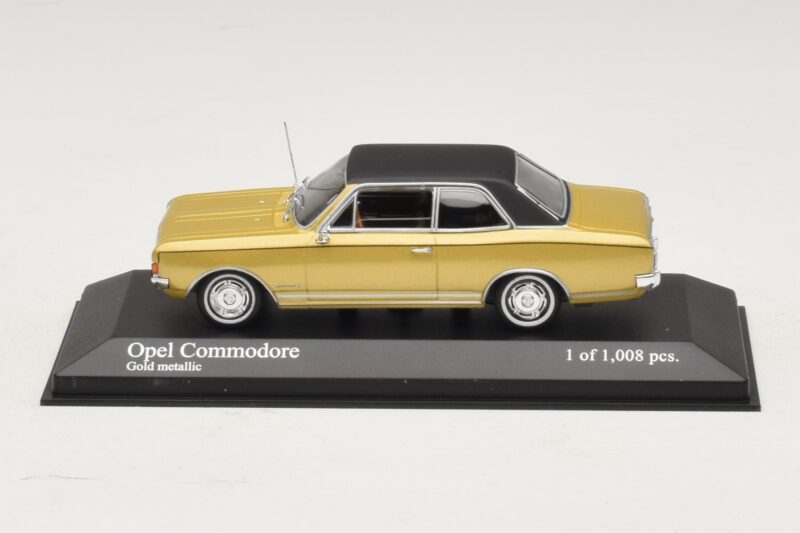 Opel Commodore A Kuldne Metallik Minichamps 1:43 430046165 Metall