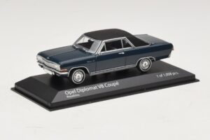 Opel Diplomat A V8 Coupe Tumesinine Minichamps 1:43 400048021 Metall - pilt 2/4