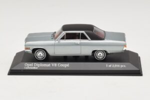 Opel Diplomat A V8 Coupe Hõbe Minichamps 1:43 400048020 Metall