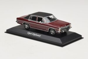 Opel Diplomat B Tumepunane Maxichamps 1:43 940046071 Metall - pilt 3/4
