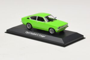 Opel Kadett C Coupe Roheline Maxichamps 1:43 940045621 Metall - pilt 3/4