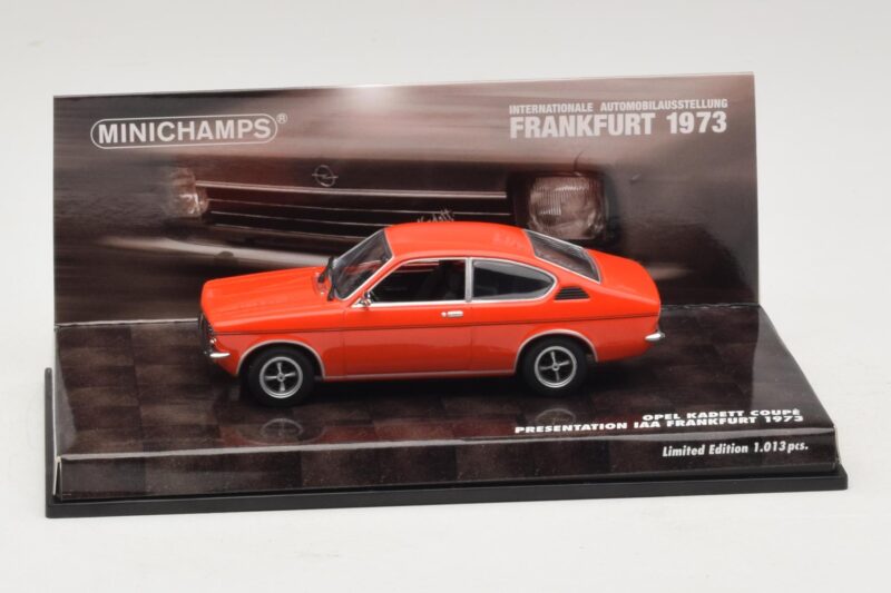 Opel Kadett C Kupee Esitlus IAA Frankfurt Punane Minichamps 1:43 436045620 Metall
