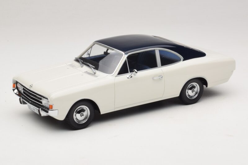Opel Rekord C Kupee Valge Sinine Minichamps 1:18 107047021 Vaik