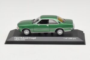 Opel Rekord D Kupee Roheline Metallik Minichamps 1:43 400044022 Metall