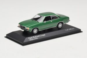 Opel Rekord D Kupee Roheline Metallik Minichamps 1:43 400044022 Metall - pilt 2/4