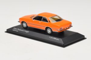 Opel Rekord D Kupee Oranž Minichamps 1:43 400044024 Metall - pilt 3/4