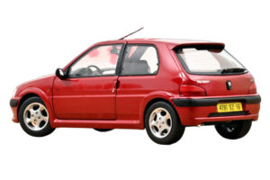 Peugeot 106 S16 Lucifer Red Norev 1:18 184921 Metall - pilt 3/3