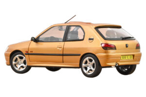 Peugeot 306 S16 Blaze Yellow Norev 1:18 184940 Metall - pilt 3/3