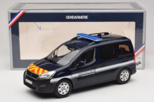Peugeot Partner Gendarmerie Tumesinine Norev 1:18 184890 Metall - pilt 6/6