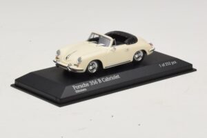 Porsche 356 B Kabriolett Elevandiluu Valge Minichamps 1:43 400064332 Metall - pilt 2/4